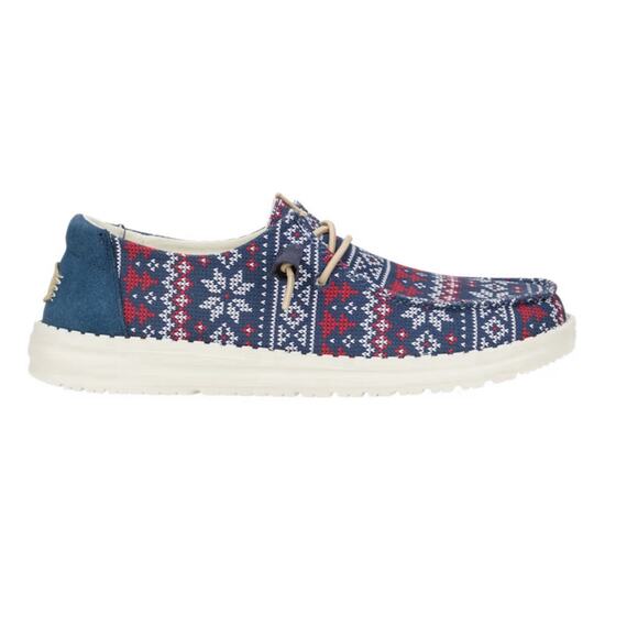 Hey Dude Wendy Ugly Winter Sweater Christmas Slip On Shoes Loafers Mens 10